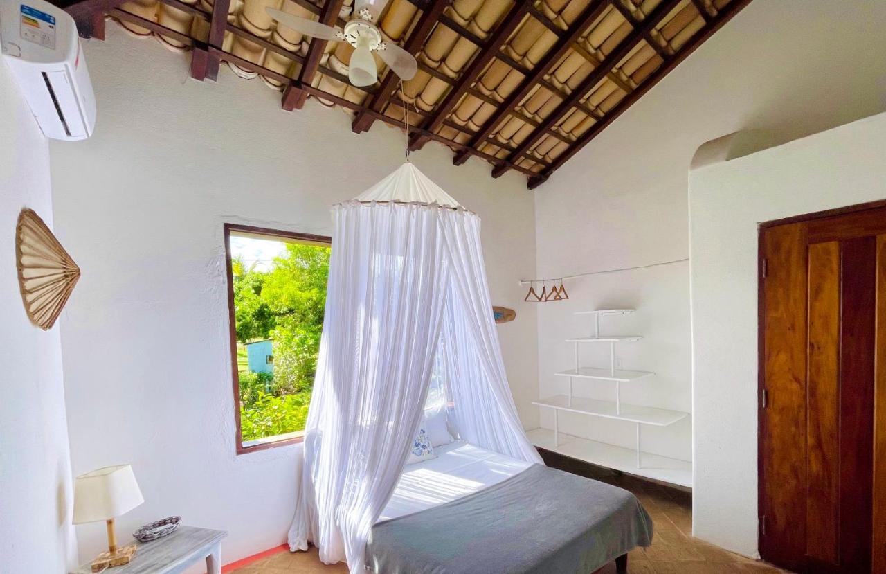 Espelho Bahia Blue House Bed and Breakfast Praia do Espelho Buitenkant foto