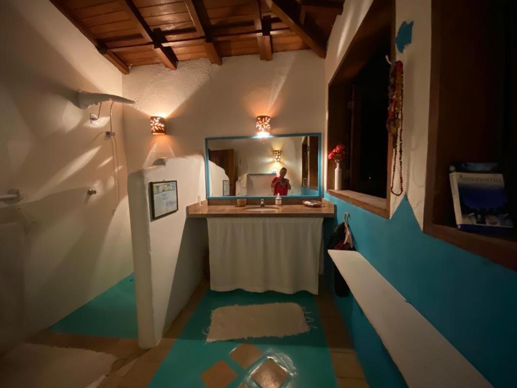 Espelho Bahia Blue House Bed and Breakfast Praia do Espelho Buitenkant foto
